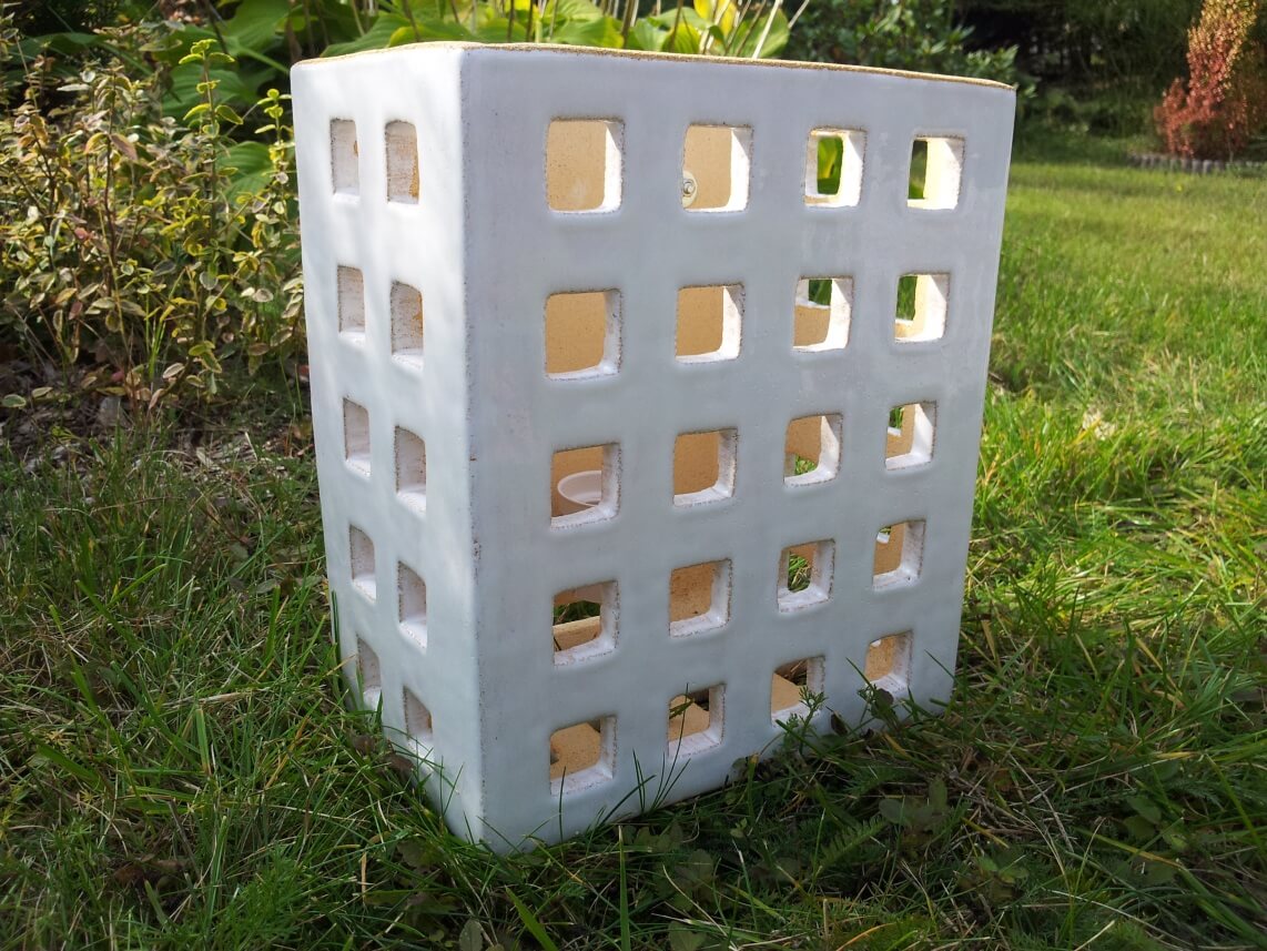 rękodzieło kinkiet biały